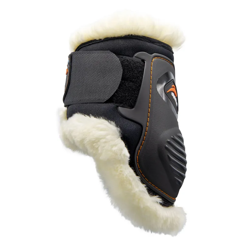 eQuick eLight Fluffy Rear Fetlock Boots - Black-1