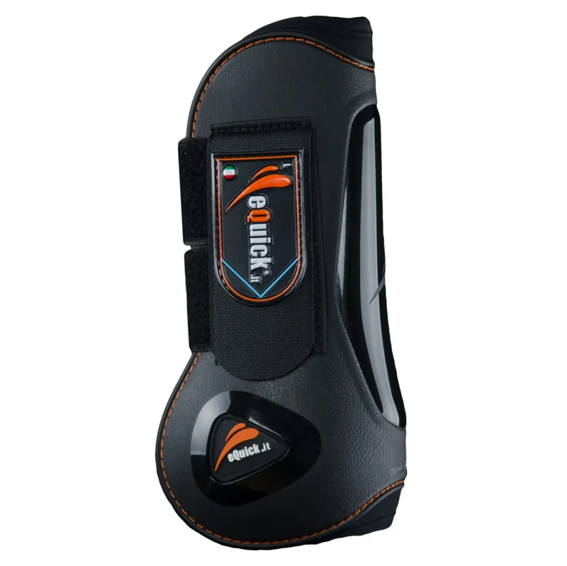 eQuick eLight Front Tendon Boots - Black