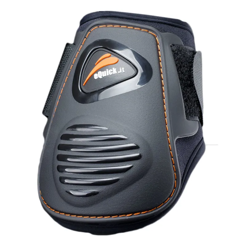 eQuick eLight Rear Fetlock Boots - Black