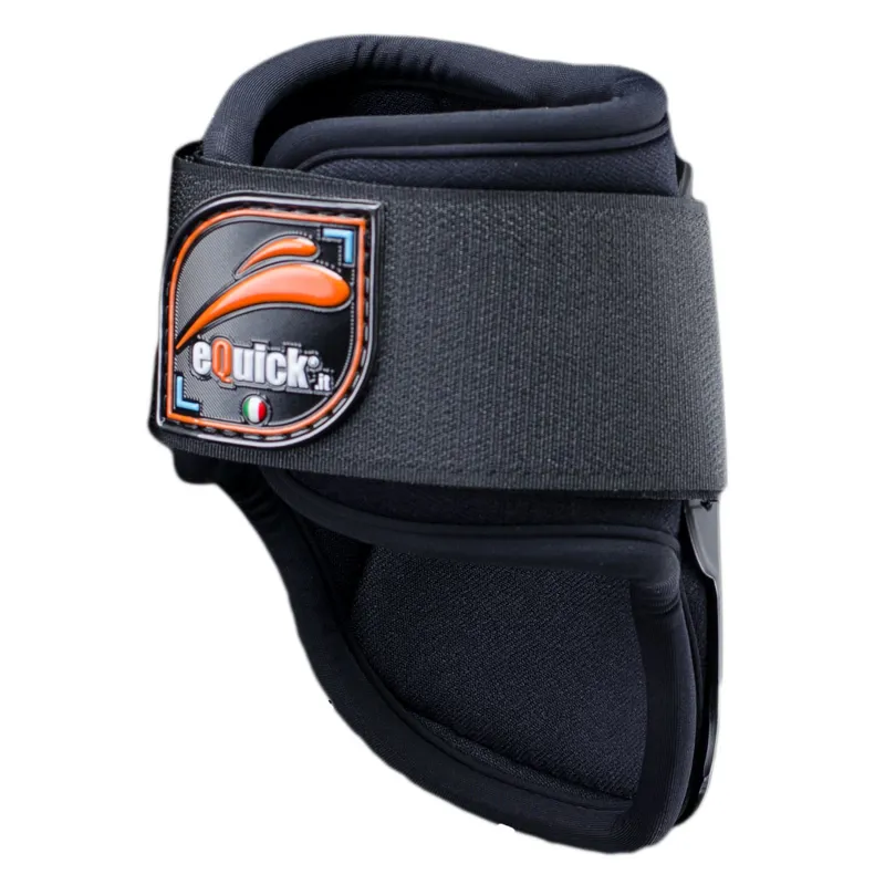 eQuick eLight Rear Fetlock Boots - Black-1