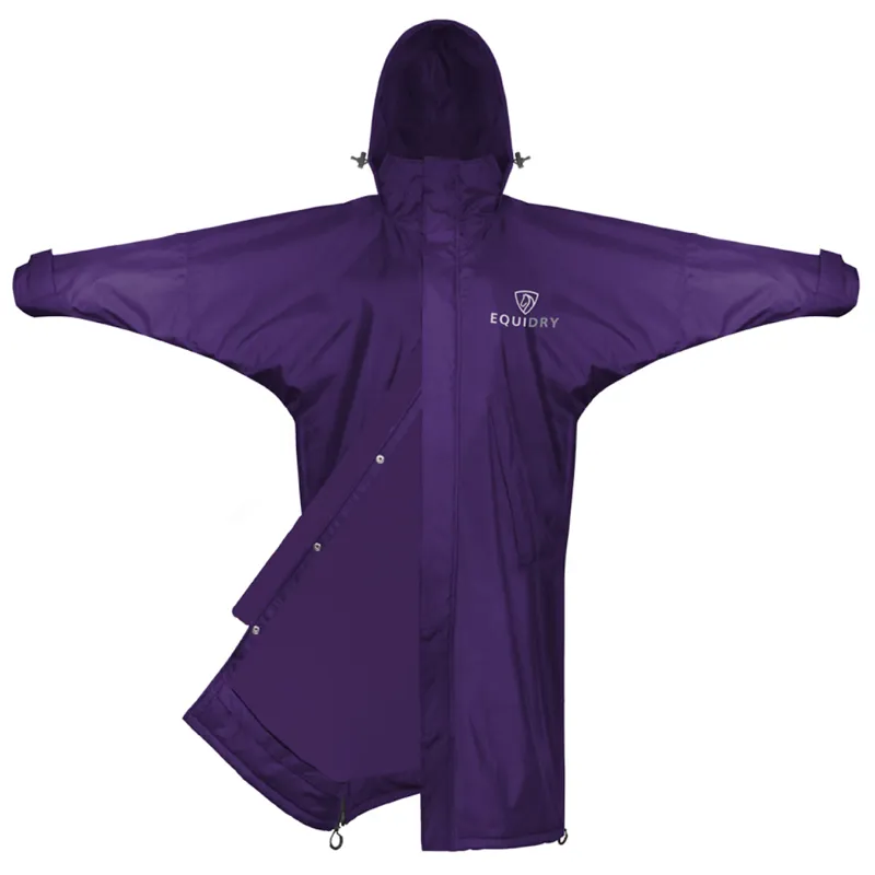 EQUIDRY Evolution Mesh Lined Waterproof Jacket - Purple/Purple-6