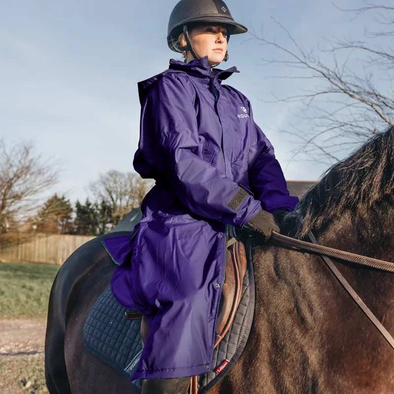 EQUIDRY Evolution Mesh Lined Waterproof Jacket - Purple/Purple-3