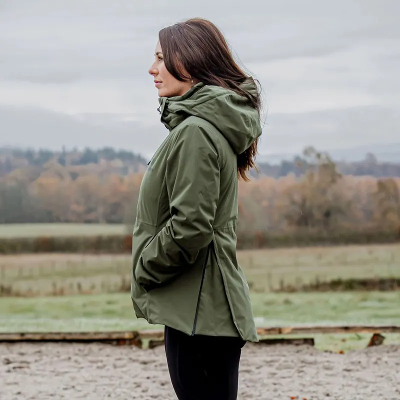 EQUIDRY Iris Womens Waterproof Riding Jacket - Green-1