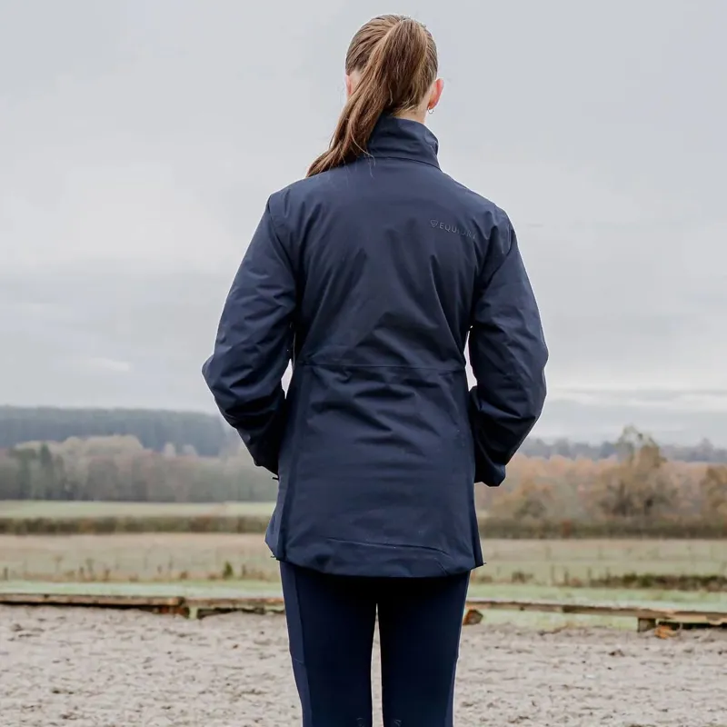 EQUIDRY Iris Womens Waterproof Riding Jacket - Navy-2