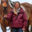 EQUIDRY Shortie Thin Fleece Adults Waterproof Jacket - Plum/Plum
