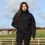 EQUIDRY Storm Smock Waterproof Quarter Zip Adults Jacket - Black