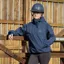 EQUIDRY Storm Smock Waterproof Quarter Zip Adults Jacket - Navy
