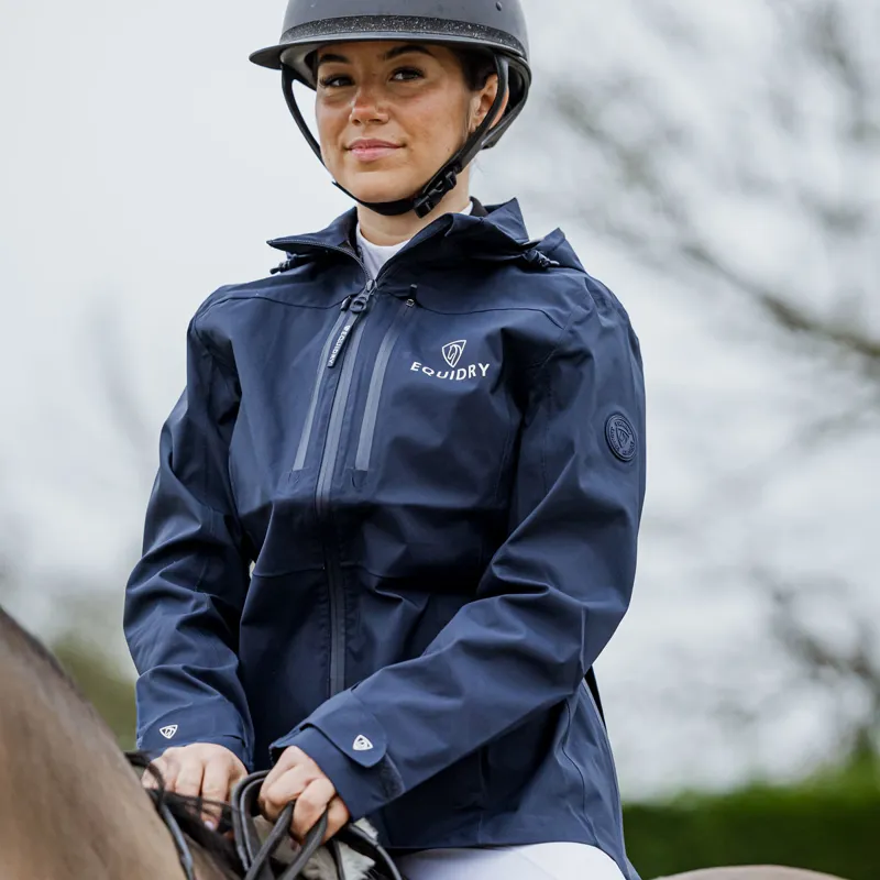 EQUIDRY Varsha Womens Waterproof Jacket - Navy