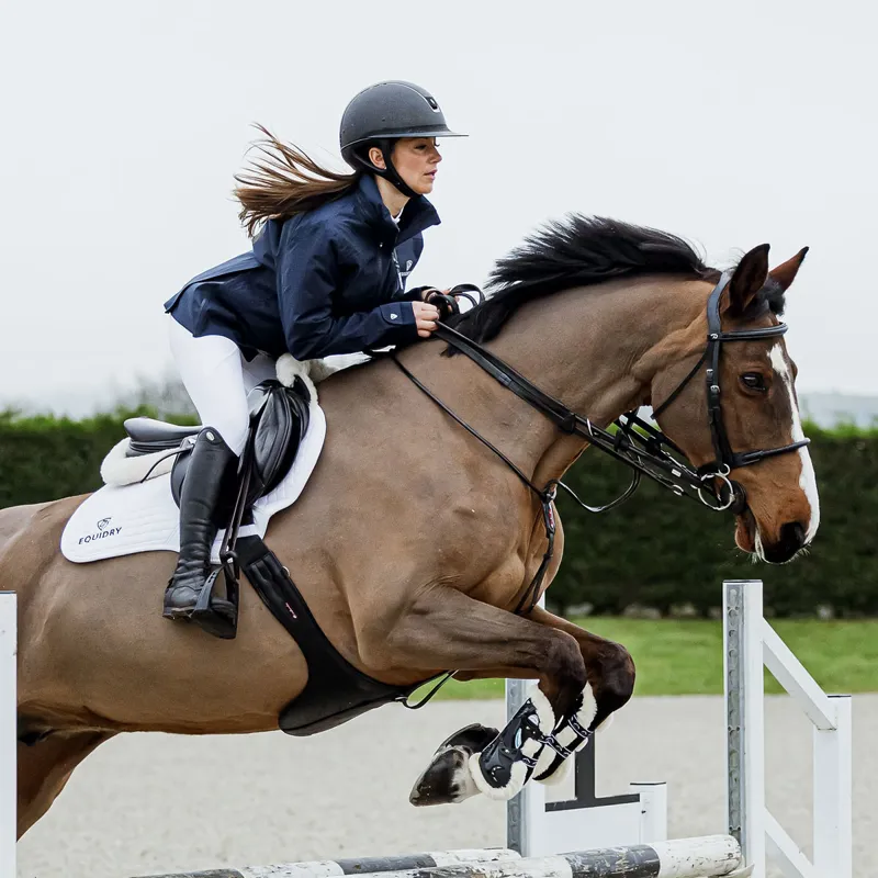 EQUIDRY Varsha Junior Girls Waterproof Jacket - Navy-8