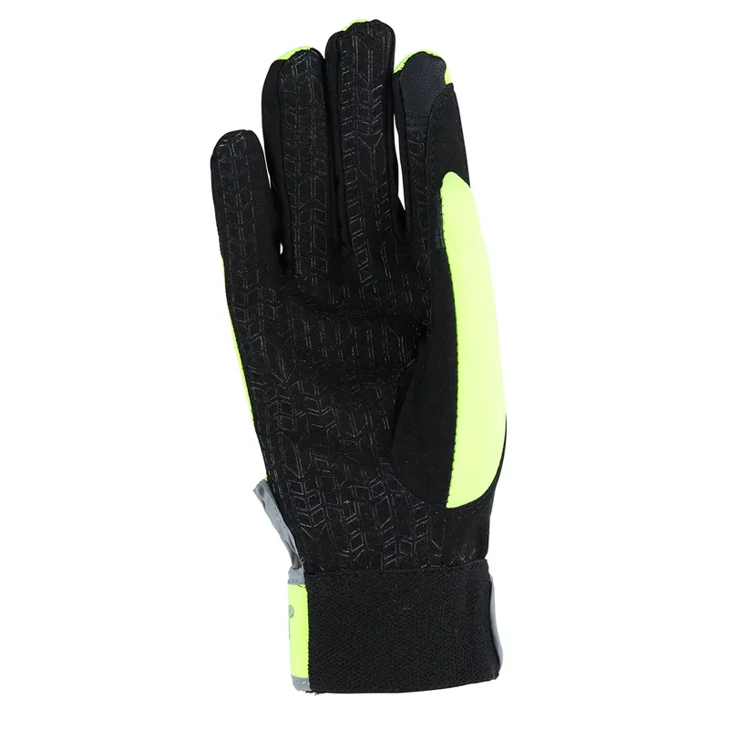 EQUI-FLECTOR Adults Riding Gloves - Yellow-4