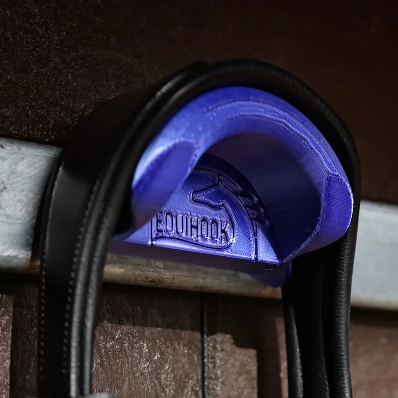 EquiHook Magnetic Bridle Hook - Shiny Navy-3