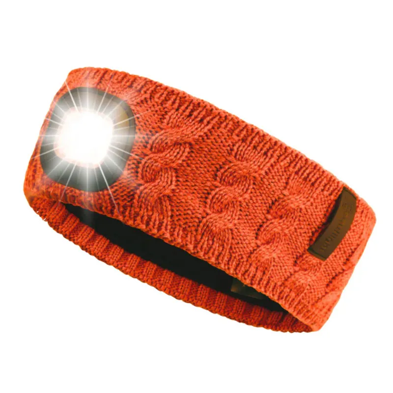 Equi Light Bamboo Head Torch Headband - Burnt Orange