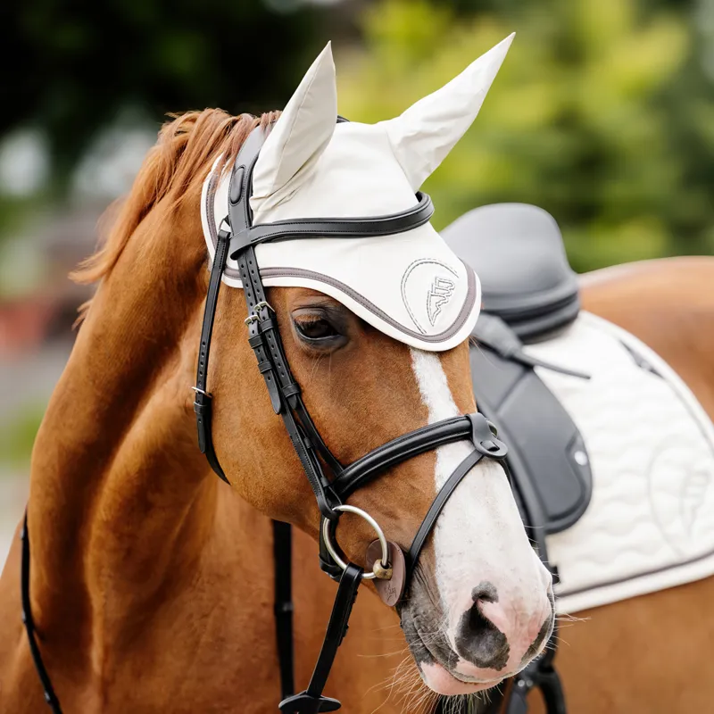 Equiline Anatomic Jumping Removable Flash Bridle - Black-2