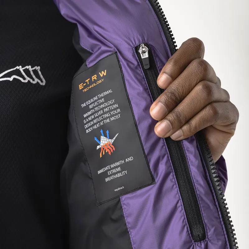 Equiline Caiety Ladies Ripstop Padded Jacket - Patrician Purple-6