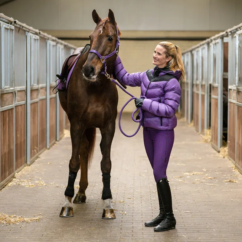 Equiline Caiety Ladies Ripstop Padded Jacket - Patrician Purple-7