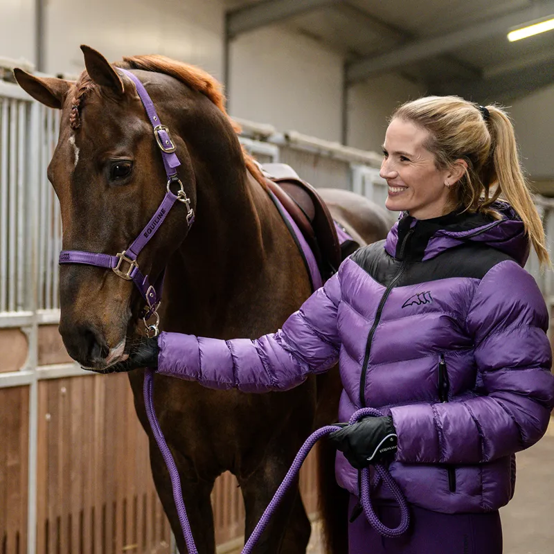 Equiline Caiety Ladies Ripstop Padded Jacket - Patrician Purple-8