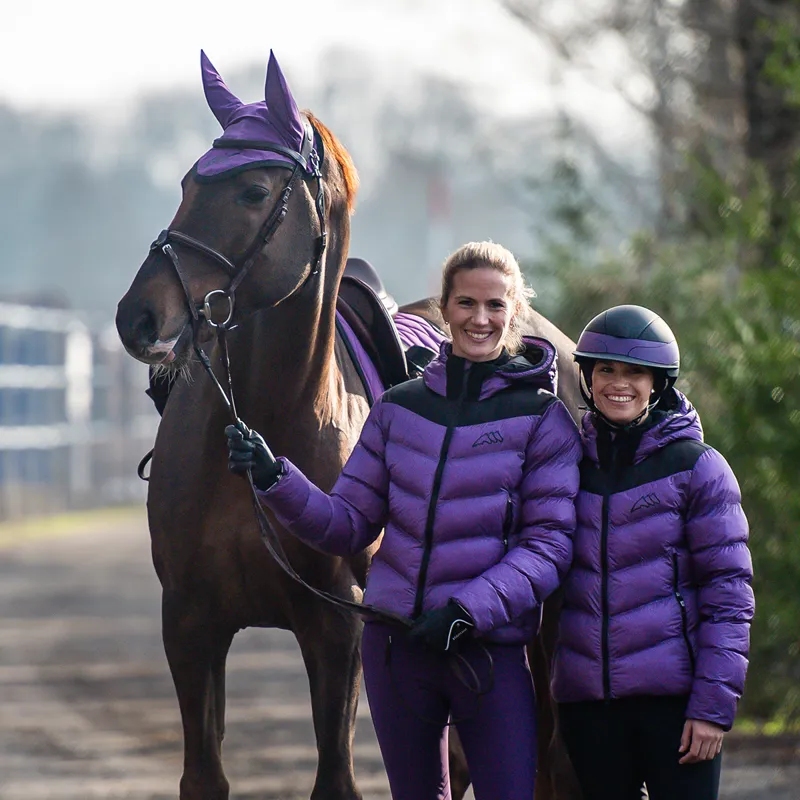Equiline Caiety Ladies Ripstop Padded Jacket - Patrician Purple-9