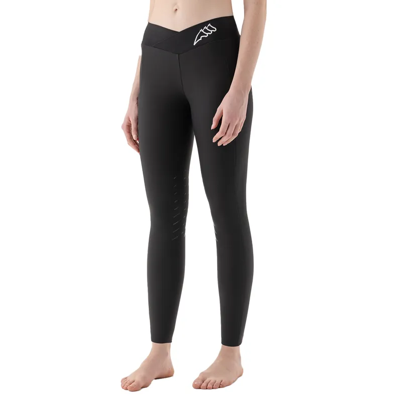 Equiline Cibek Knee Grip Ladies Riding Tights - Black