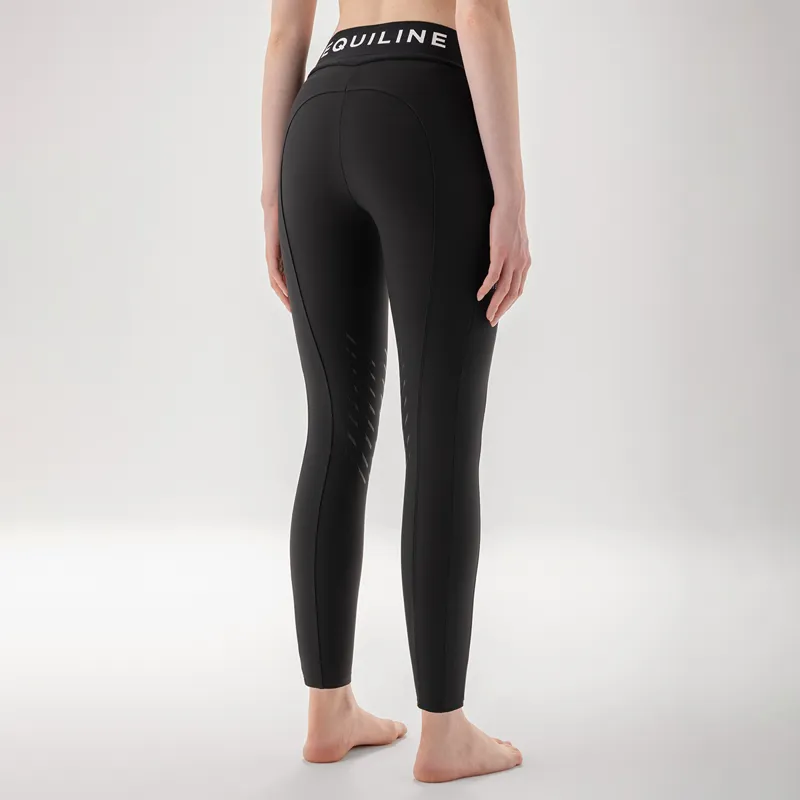 Equiline Cibek Knee Grip Ladies Riding Tights - Black-1
