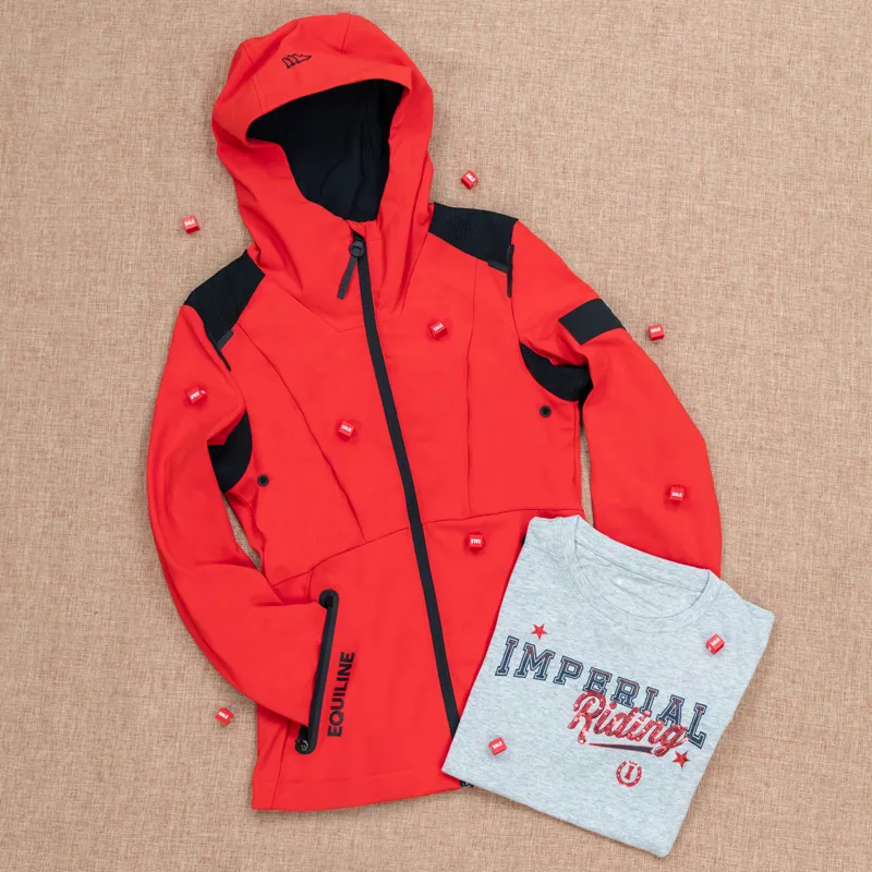 Equiline Coret Ladies Softshell Jacket - Molten Lava-6