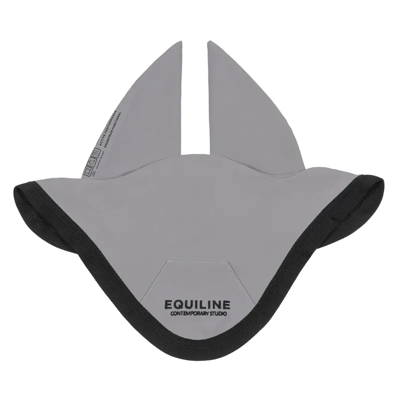 Equiline Crelize Ear Net - Sleet Grey