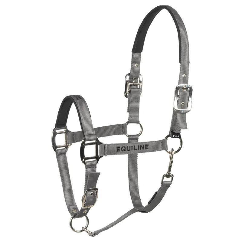 Equiline Cuates Headcollar and Lead Rope - Sleet Grey