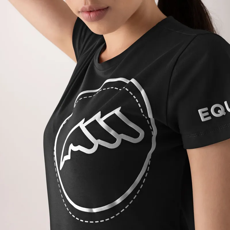 Equiline Cubry Ladies T-Shirt - Black-1