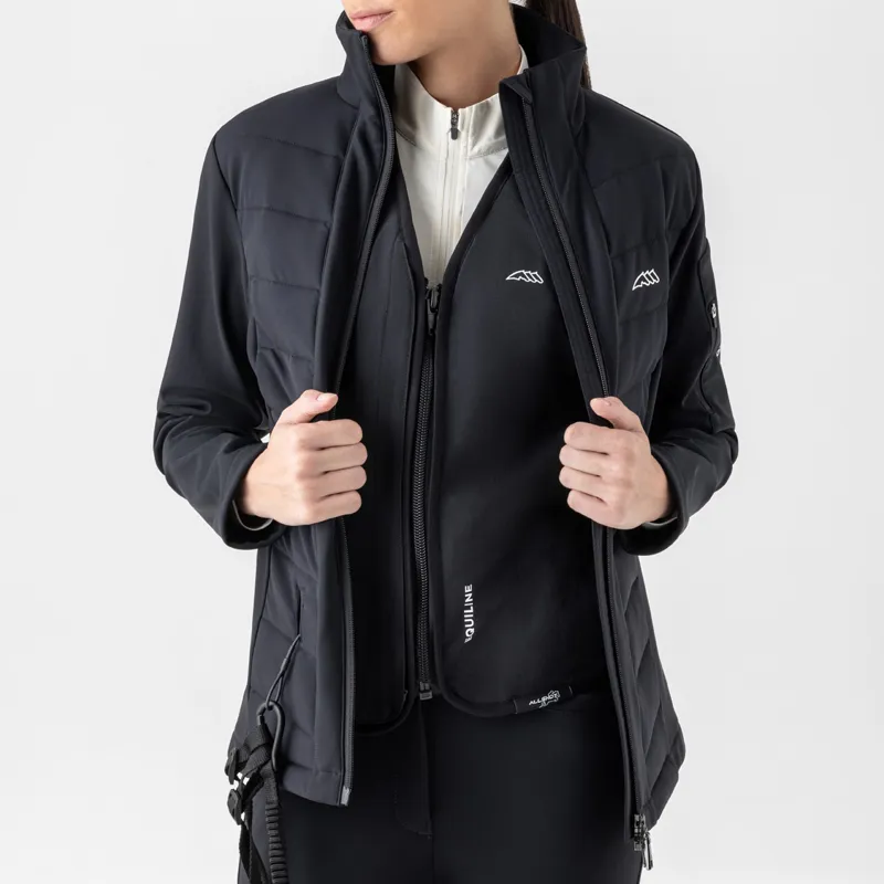 Equiline Entrec Womens Airbag-Compatible Softshell Jacket - Black-3