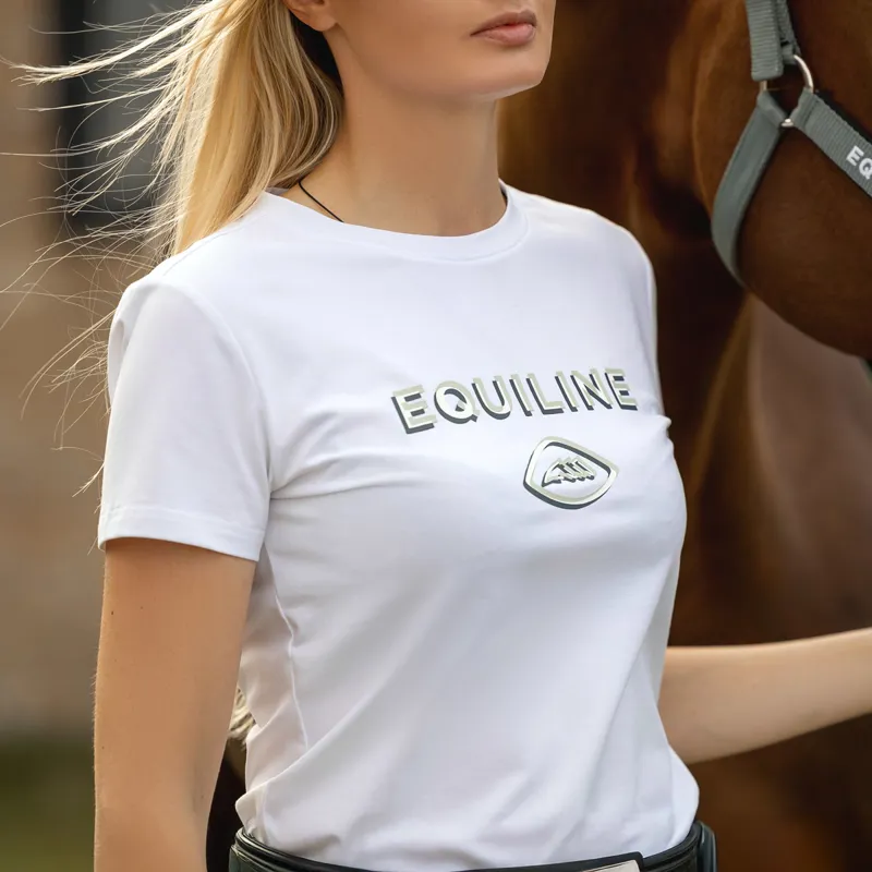 Equiline Eqcalop Womens T-Shirt - White
