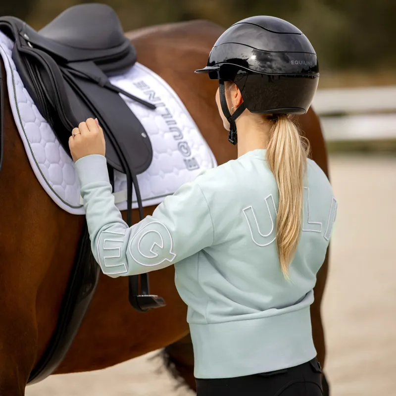 Equiline Eqcarly Womens Pull On Sweater - Surf Green-7
