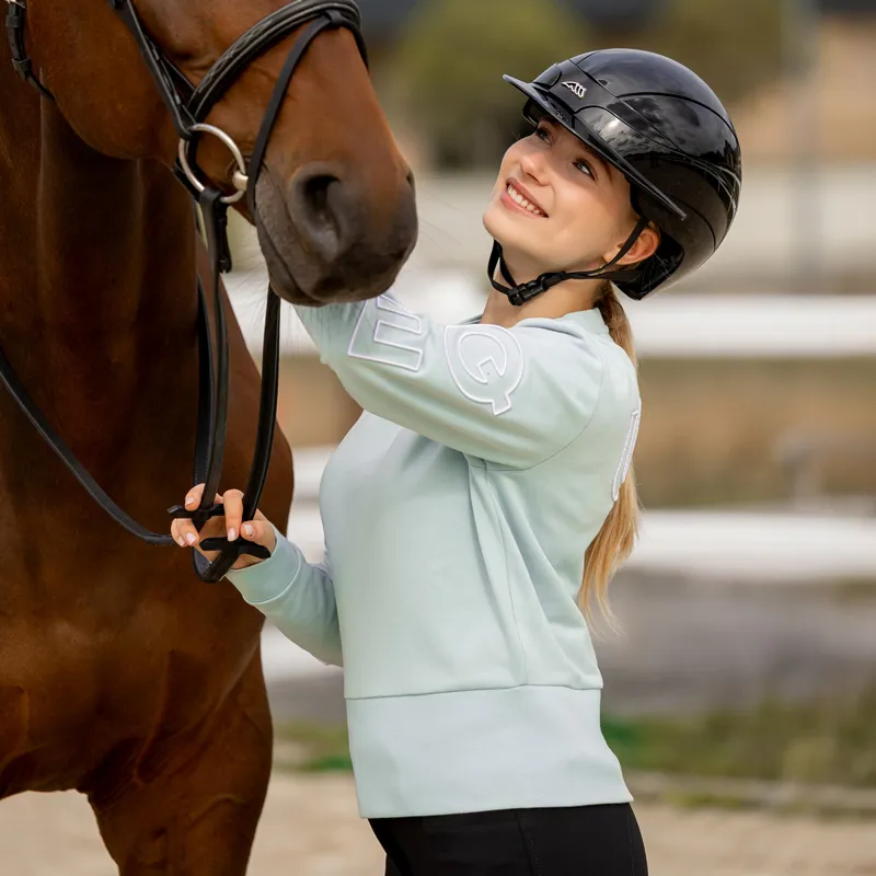 Equiline Eqcarly Womens Pull On Sweater - Surf Green-8