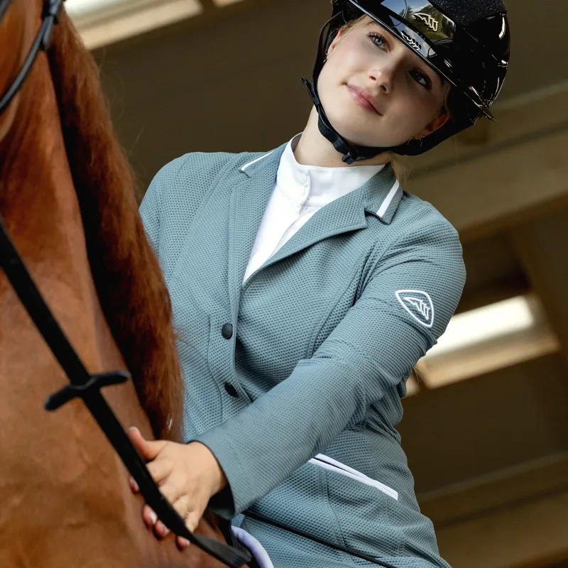 Equiline Eqcigiac Womens Mesh Show Jacket - Forest-2