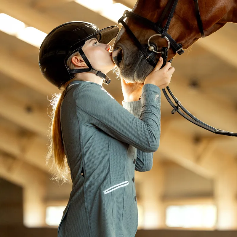 Equiline Eqcigiac Womens Mesh Show Jacket - Forest-7