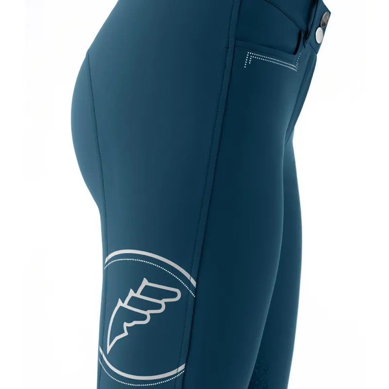 Equiline Eufrekh Knee Grip Womens High Waist Breeches - Legion Blue-2