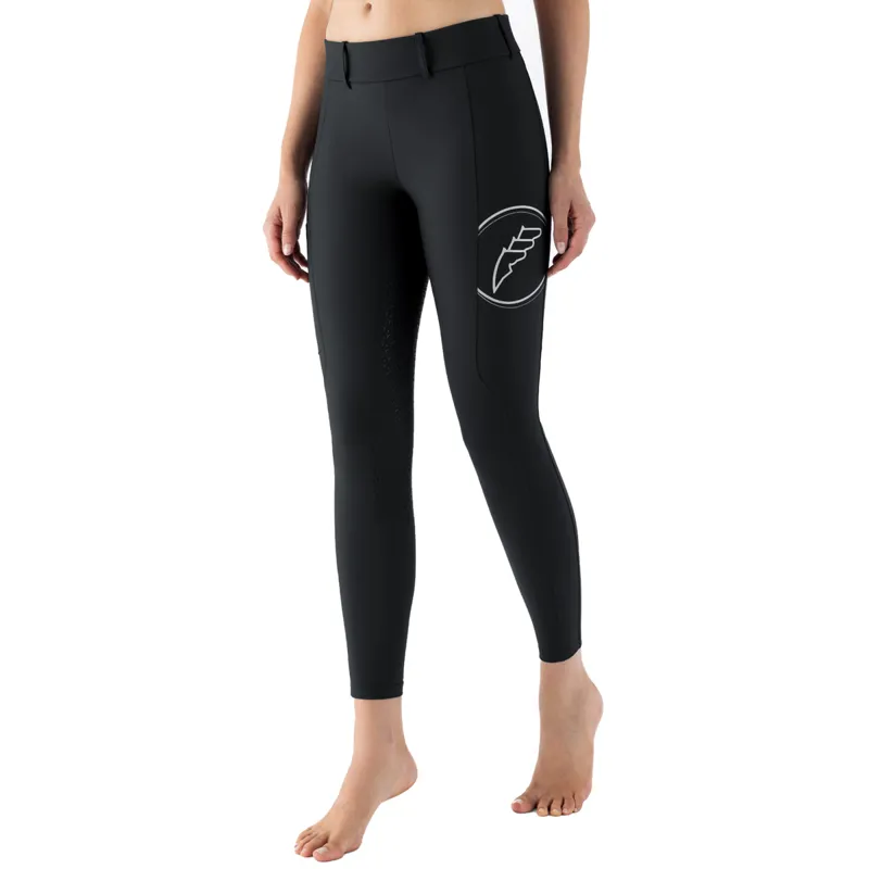 Equiline Evrafh Full Grip Womens Riding Tights - Black