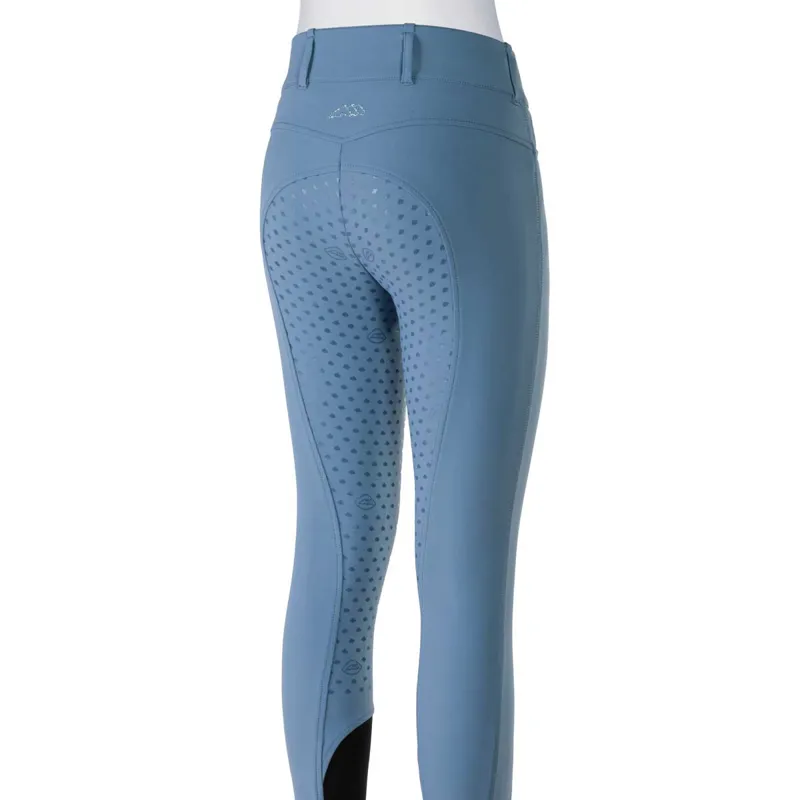 Equiline Edison BX-TECH Full Grip Womens Breeches - Provincial Blue-1