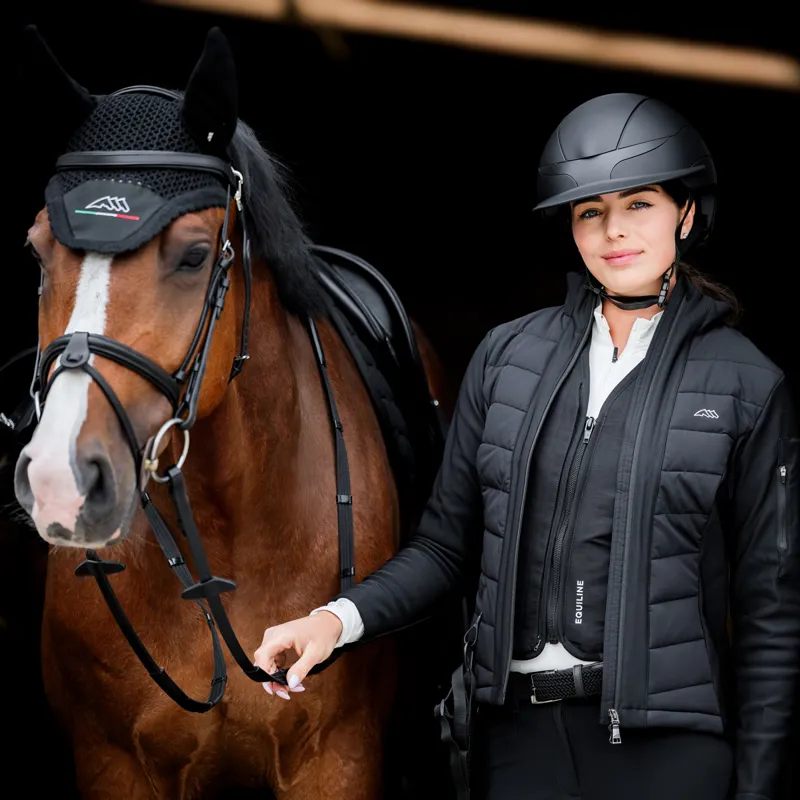 Equiline Entrec Womens Airbag-Compatible Softshell Jacket - Black-1