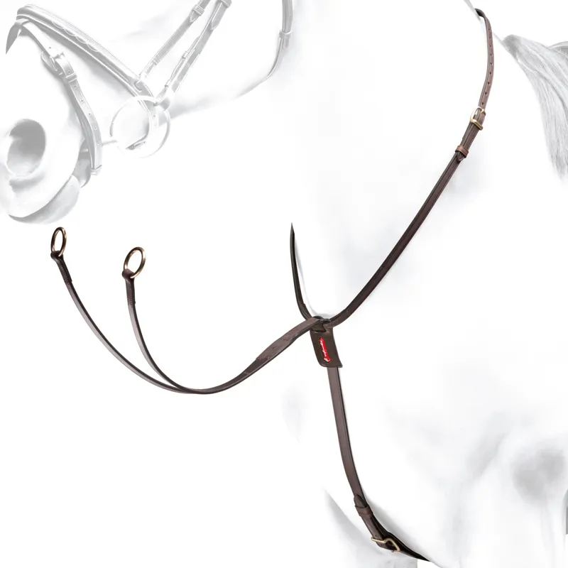 Equipe Running Martingale - Brown/Brass