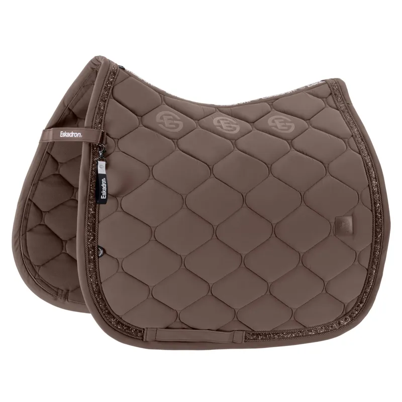 Eskadron Dynamic Silk Jewel Dressage Saddlecloth - Powder Taupe Pre-Order