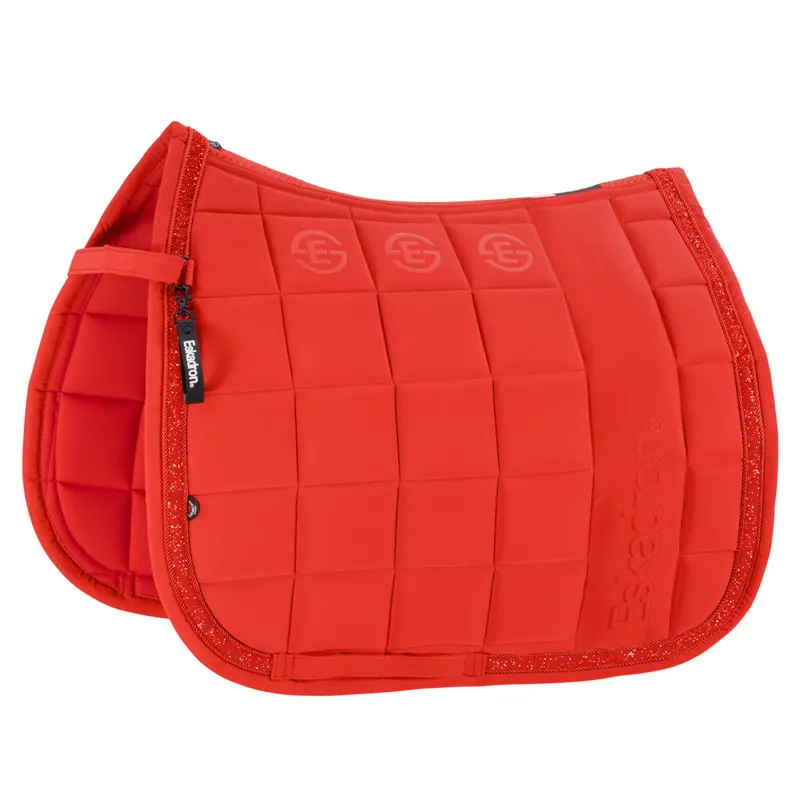 Eskadron Dynamic Big Square Jewel Dressage Saddlecloth - Red