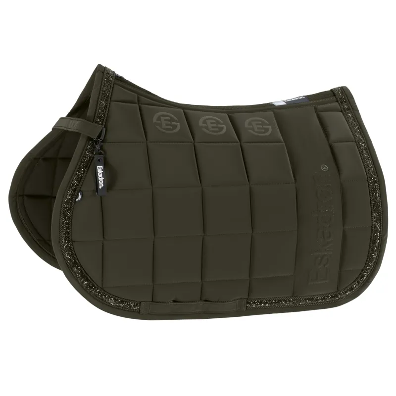 Eskadron Dynamic Big Square Jewel Saddlecloth - Deep Green