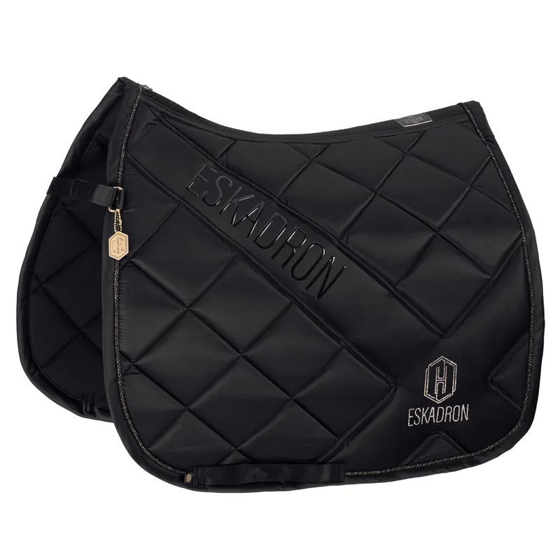 Eskadron Heritage Bicross MattGloss Dressage Saddlecloth - Black