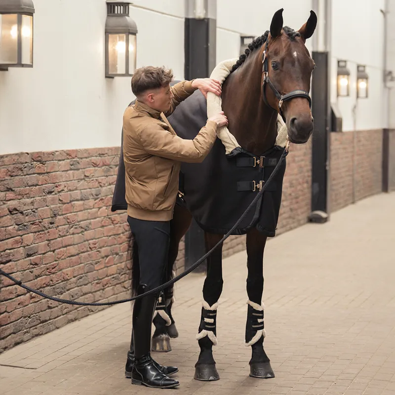 Eskadron Heritage Polarfleece Combo Neck Fleece Rug - Black-1