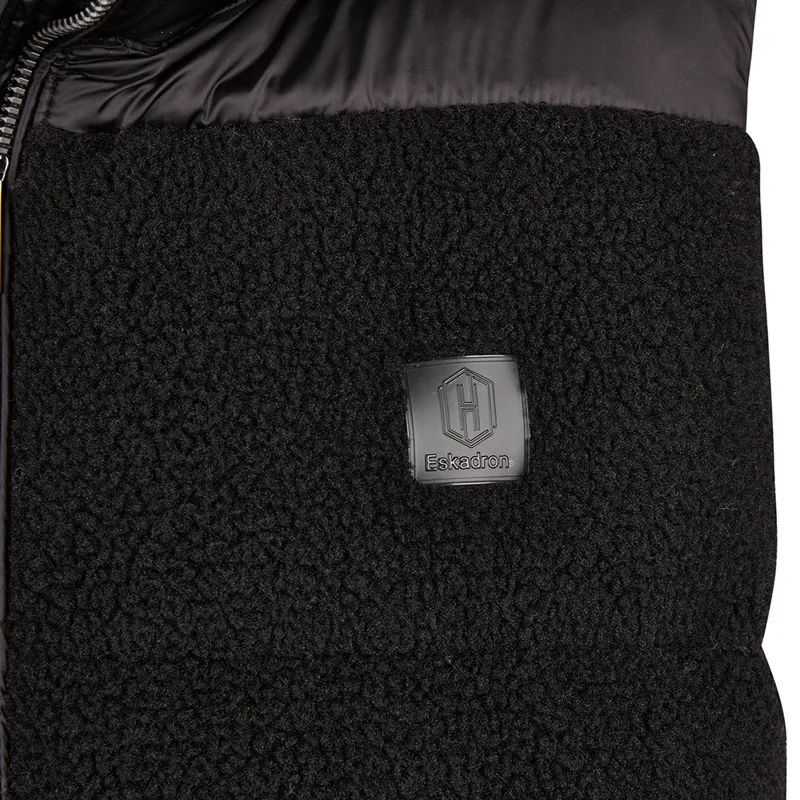 Eskadron Heritage Teddy Quilted Gilet - Black-2