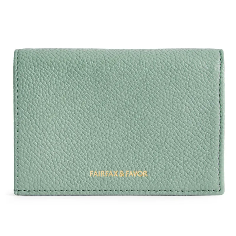 Fairfax and Favor Ashwell Purse - Mint Leather-1