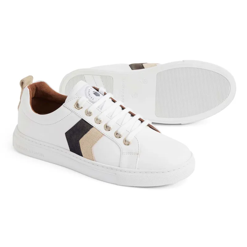 Fairfax and Favor Alexandra Trainers - Neutral Tri Colour