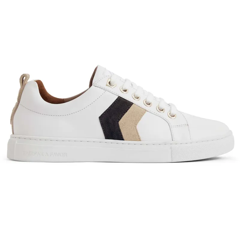 Fairfax and Favor Alexandra Trainers - Neutral Tri Colour-1