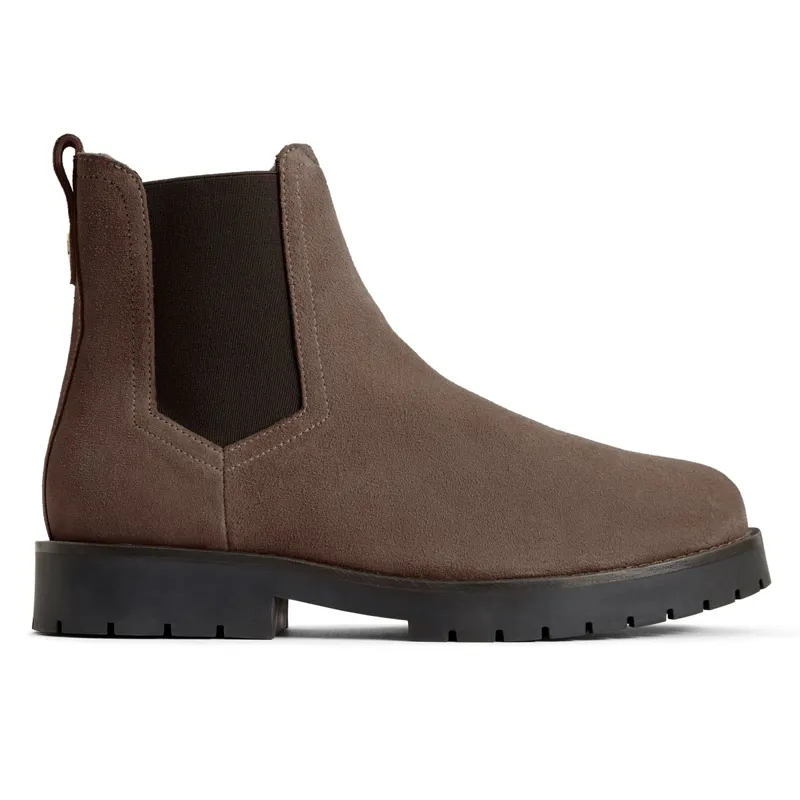 Fairfax and Favor Sheepskin Boudica Womens Ankle Boots - Fog Suede-1