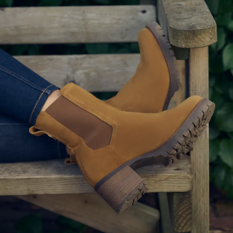 Fairfax and Favor Heeled Boudica Ankle Boots - Tan Suede-1