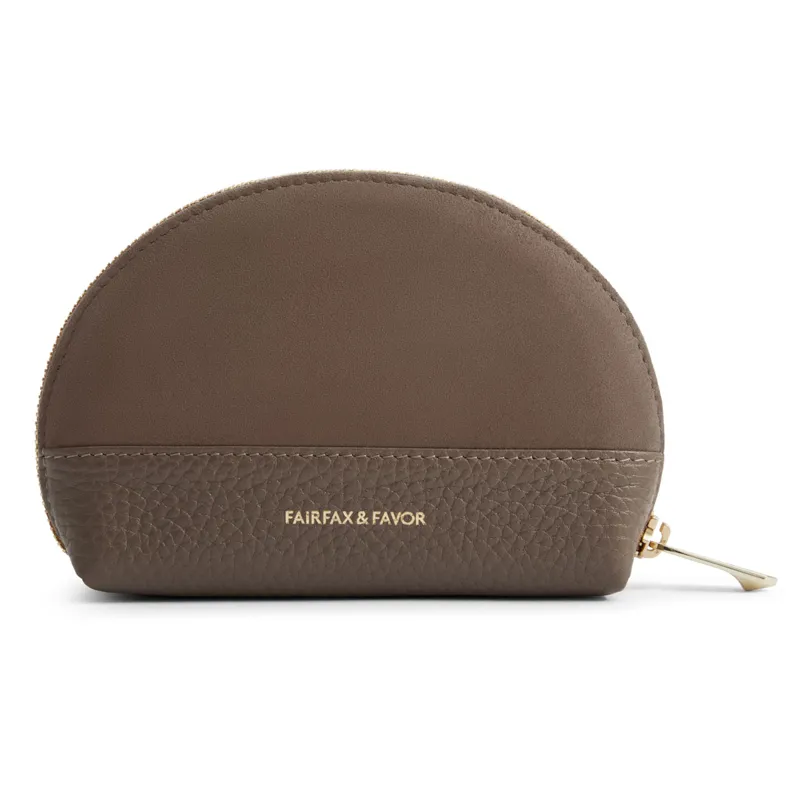 Fairfax and Favor Chiltern Coin Purse - Fog Suede-1